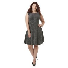 Simply Emma Women's Plus Metallic Sparkle Party Dress Size 18W or 20W NWT