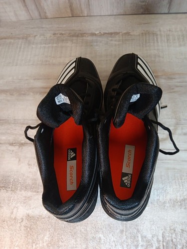 ✅Adidas Scorch Lightning D Low Cleat - Men's Football Size 13 Shoe Black/White - Picture 7 of 10