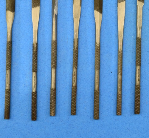 Set Of 12 Nicholson X. F. No. 0 Needle Files In Original Case - Picture 5 of 7