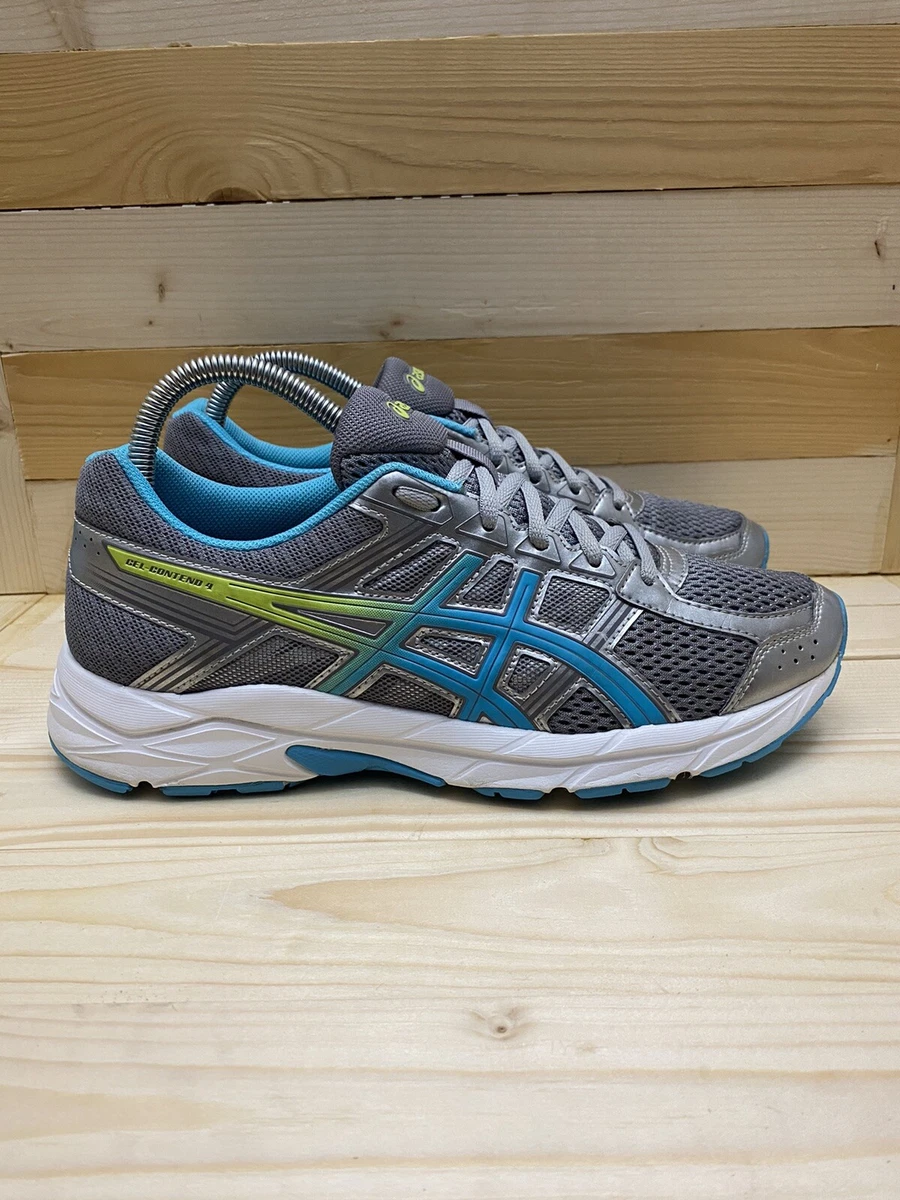Asics Gel Contend 4 Running Shoe Grey Aqua T765Q Womens Size 8.5