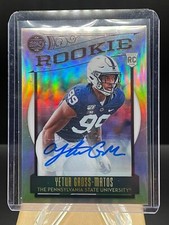 2020 Legacy Football - Yetur Gross-Matos Rookie RC AUTO - #184 TRUE SILVER HOLO