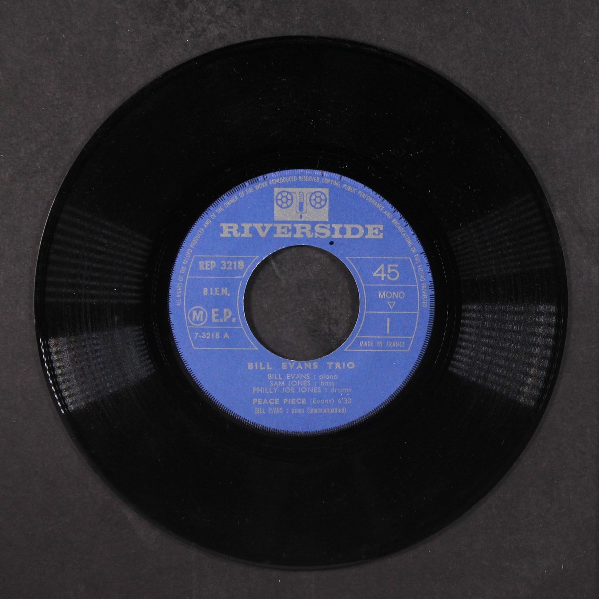 BILL EVANS TRIO: peace piece RIVERSIDE 7