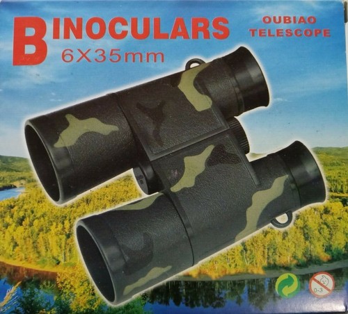 Binoculars Hit Resolution 6x35 High Power for Bird Watching,Hiking,Hunting Black - Picture 2 of 4