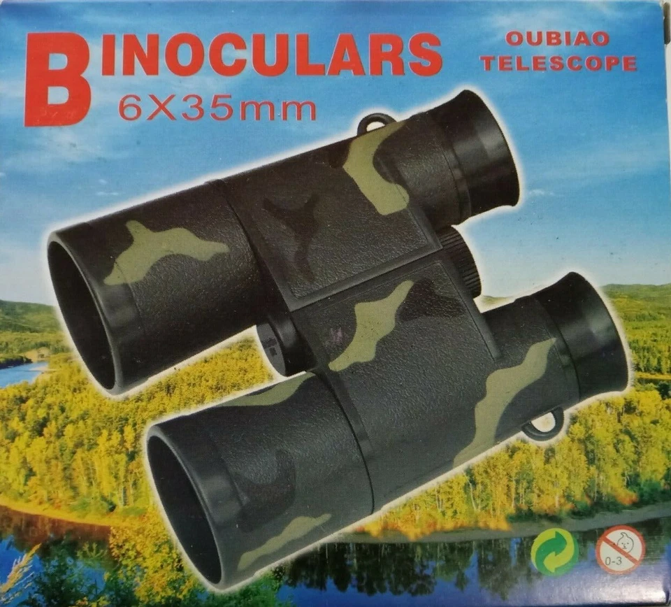 Binoculars Hit Resolution 6x35 High Power for Bird Watching,Hiking,Hunting Black - Image 2 of 4