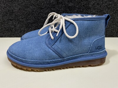 UGG NEUMEL CHUKKA BOOTS MENS SIZE 9 / 42 NATURAL INDIGO BLUE LACE UP ANKLE NEW UGG Neumel Men Size 9 / 42 Chukka Ankle Boot Natural Indigo  main image 3
