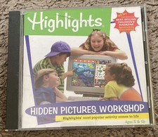 Highlights: Hidden Pictures Workshop PC CD kid learn to find objects puzzle game