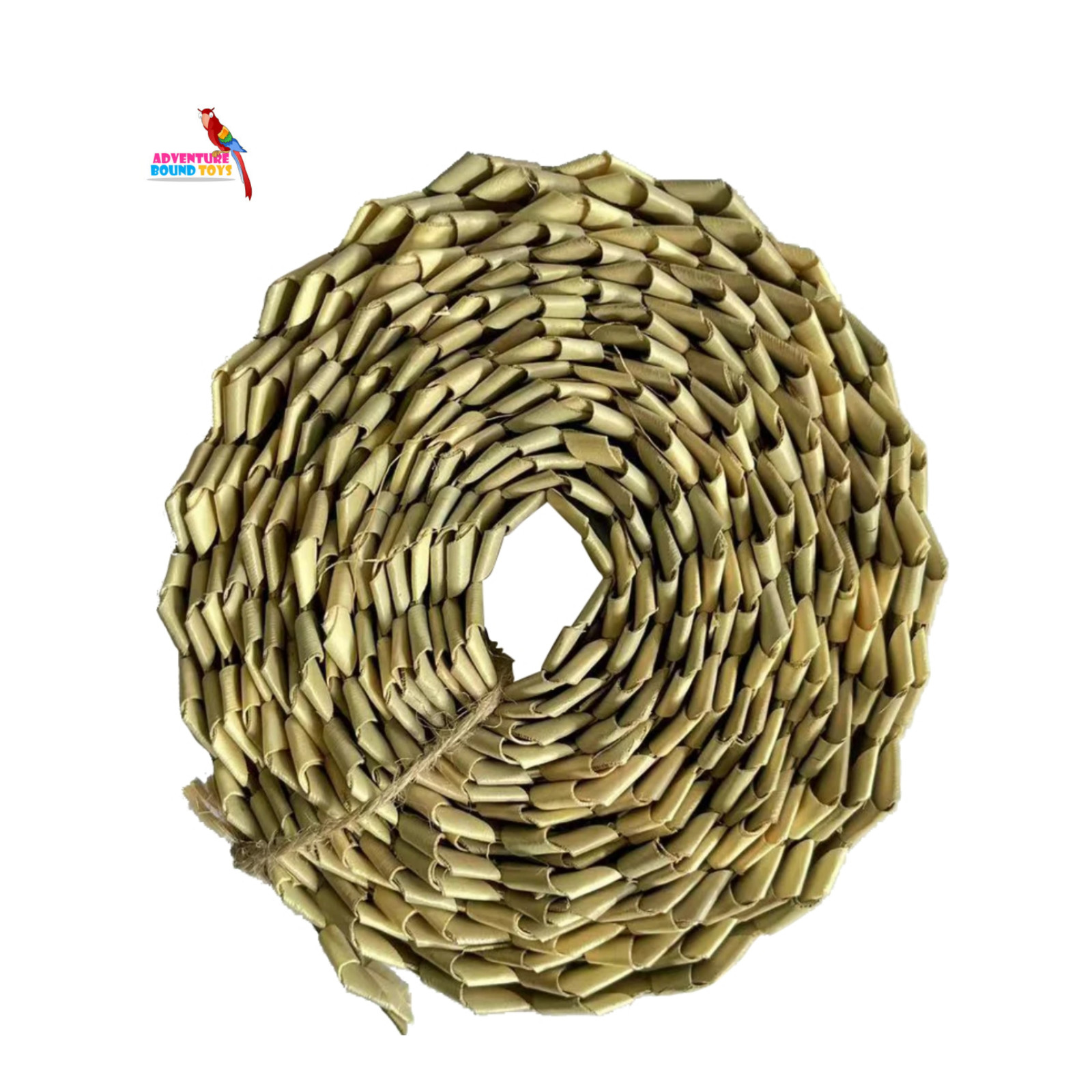 ADVENTURE BOUND WOVEN PALM LEAF SHREDDER NATURAL BIRD PARROT TOY PREENING TOY