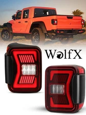 LED Tail Lights Assembly for 2019-2025 Jeep Gladiator JT Sequential Signal Lamps