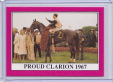 1991 HORSE RACE STAR CARDS KENTUCKY DERBY IDBLUE #93 PROUD CLARION 1967