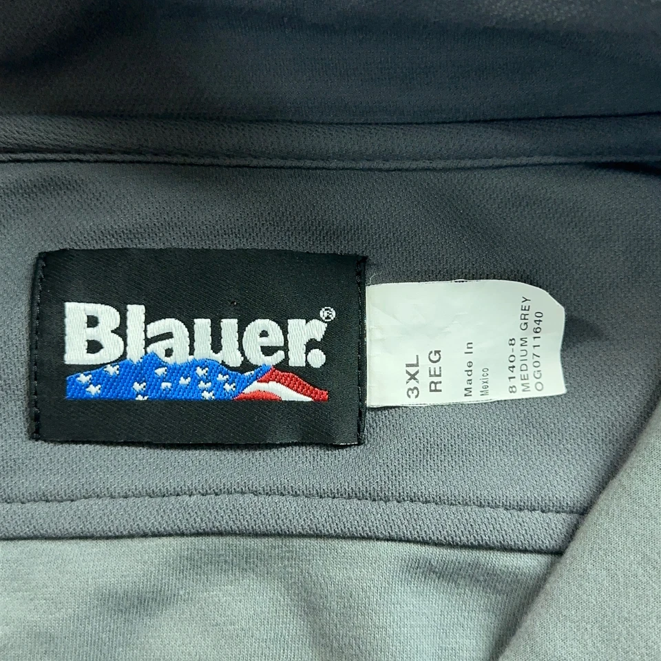 Camisa Azul Para Hombres 3X Gris Uniforme Militar Manga Larga Bolsillos Trabajo Exterior Foto 3 de 4