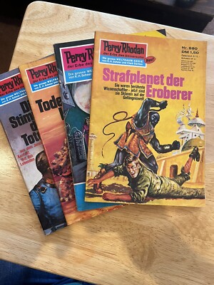 PERRY RHODAN der Erbe De Universums Nr.4, Nr.680, Nr.720,Nr.721 1973-1975 RARE!