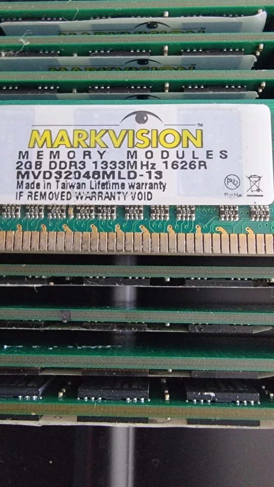 ( 12 ea ) MARKVISION MEMORY 2GB DDR3 - 1333MHz - MVD32048MLD-13 - Image 4 of 4
