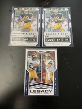 (2) Tom Brady 2020 PANINI CONTENDERS DRAFT PICKS SEASON TICKET + LEGACY LOT