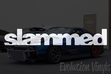 Slammed Sticker Decal V1 - Jdm Lowered Stance Low Drift Slammed Turbo Boost Nos