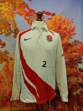 England Rugby Union Club 2007 home long sleeve Shirt. UK men's size Large