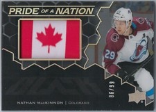 2020-21 SPx UD Black Pride of a Nation Patch Nathan MacKinnon 86/99 #PN-NM