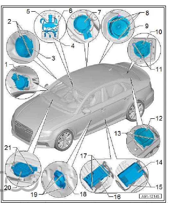 workshop manual AUDI A3,AUDI S3,AUDI RS3 (8V) 2013/2019,manuale officina AUDI A3 - Immagine 4 di 4
