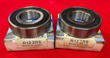 RELIAMARK RUBBER SEALED BALL BEARING R12 2RS 3/4" X 1-5/8" X 7/16"  LOT OF 2 