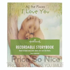 New Hallmark  All The Places I Love You Recordable Story Book With Music