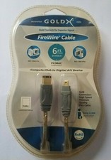 GOLD X 6FT FIREWIRE CABLE 6 PIN to 4 PIN IEEE1394 Model No. GX1394AB-06