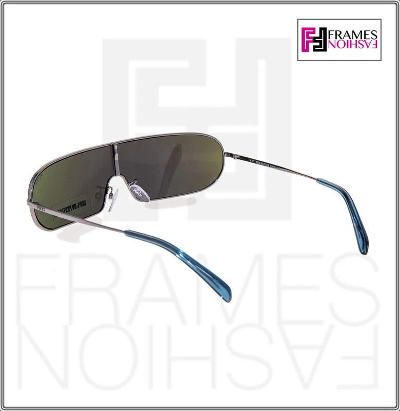 Gafas de sol EMILIO PUCCI EP68 rutenio envoltura delgada futurista iridio espejo EP 68 Foto 4 de 4