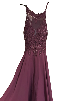 eggplant evening dress Rosalia Tulle Ball Gown