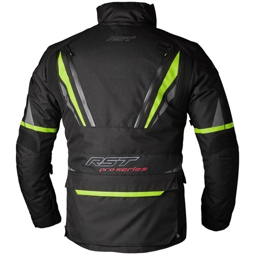 RST Pro Series Paragon 7 Waterproof Motorcycle Jacket - Black/Flo Yellow - Picture 3 of 6