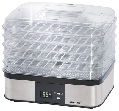 Steba ED5 Dörrautomat 350 W 36 h Maximale Timer-Zeit 5 Dörrgitter Schwarz,