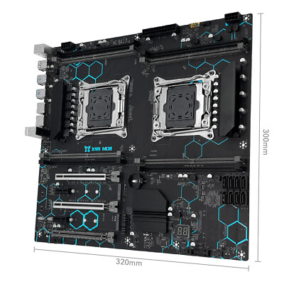 X99 Dual CPU Motherboard LGA 2011-3 Socket 8 Channel DDR4 RAM for