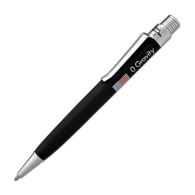 Fisher Space Pen - Zero Gravity Ballpoint Pen with American Flag Imprint - Black