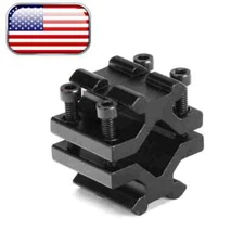 Dual Rail One Slot 20mm Picatinny Weaver Barrel Clamp Mount Adapter for Scope
