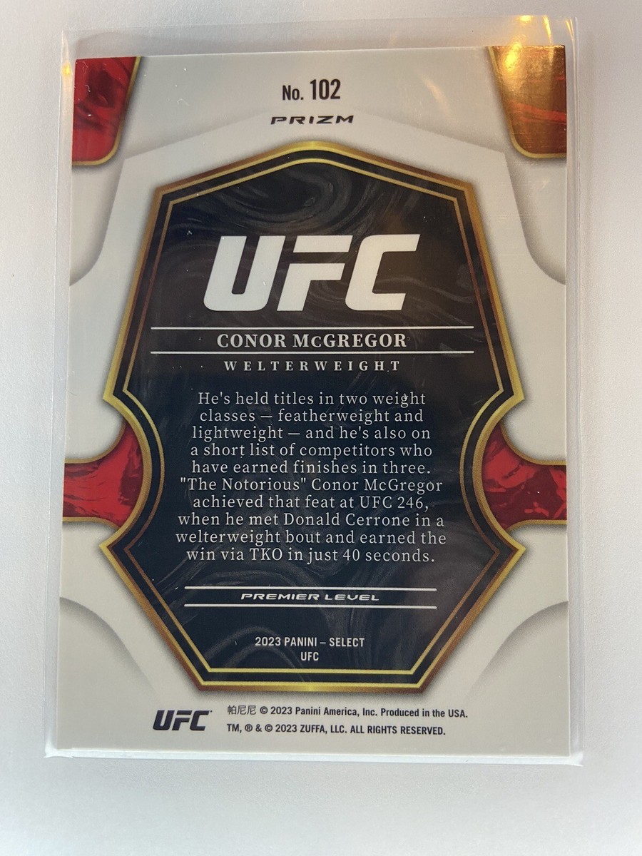 UFC　SELECT　カラーホイール　コナー・マクレガー　カード Conor McGregor 2023 Select UFC #3 Color Wheel /(SSP) Price Guide