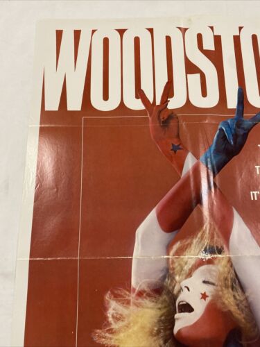 UNBENUTZT 1979 WOODSTOCK ORIGINAL 27x41 FILMPLAKAT JIMI HENDRIX NIEDRIGER PREIS! - Bild 4 von 6