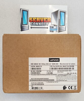 00WG710 LENOVO 600GB 10K 2.5'' 12Gbps G3HS SED HDD--- 00WG711 / 00WG714