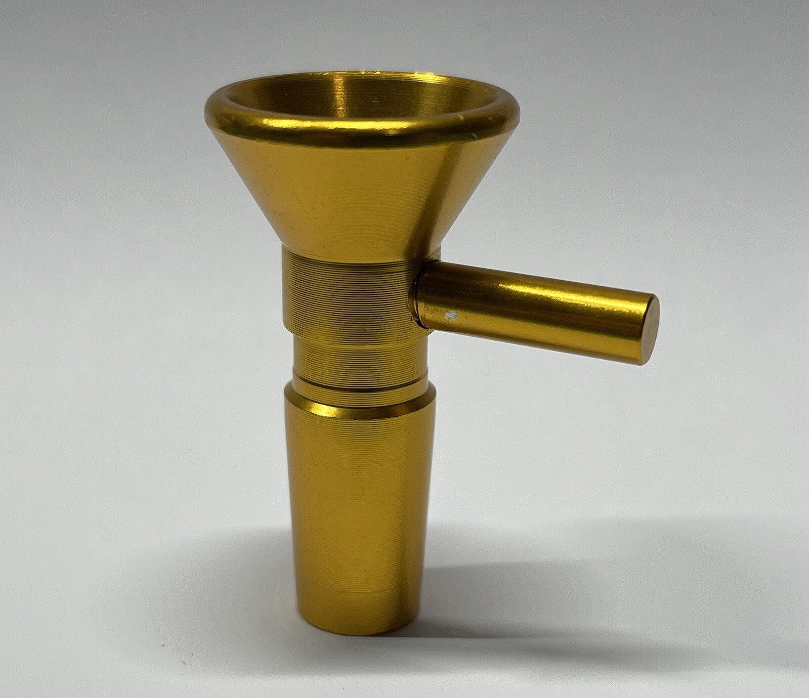 14mm Male Shatterproof Bowl For Tobacco Water Pipe Gold Metal Hookah Piece