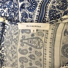 Nasty Gal Blue White Romper Printed Paisley Boho Shorts Plunge Ruffle Porcelain — photo 9