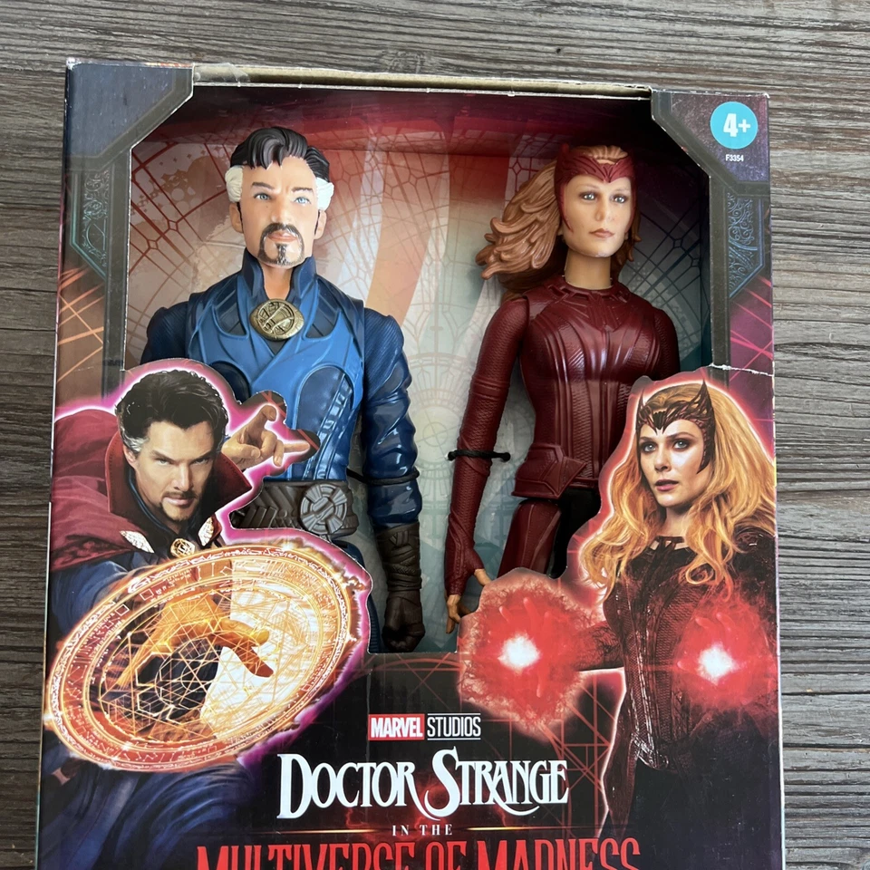 Figuras de ação Marvel Dr Strange/Scarlet Witch 12" conjunto com 2, 2022, novo em folha - Imagem 3 de 4