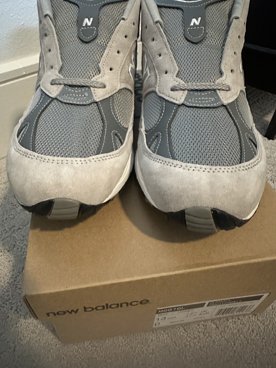 Buy Size 13 - New Balance Men's 991 Made in England Grey White