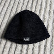 REI Co-op Black Knit Beanie Acrylic Wool Unisex One Size Winter Outdoor Hat