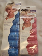 Vintage Velcro Brand Classic Stylers Hair Rollers 2 Packs 2 Sizes NOS NEW