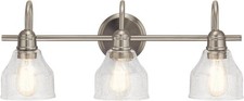 Kichler 45973 Nickel Avery 3-Light 24"W Bathroom Vanity Light