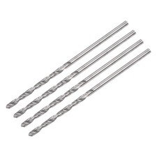 1.4mm C2/K20 Tungsten Carbide Straight Shank Spiral Flutes Twist Drill Bit 4sets