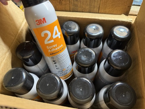3M 24 Spray Adhesive, Foam & Fabric Full Case of 12 Cans, 7100179450, 13.8oz ea.