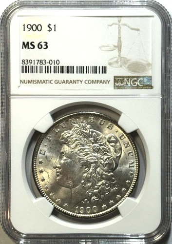 1900 Morgan Silver Dollar $1 – NGC MS63 – GEM MINT STATE, PHILLY STRIKE 🔥