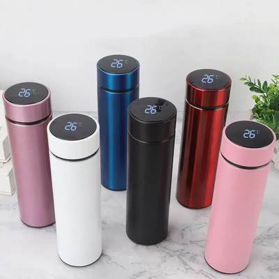 Thermosflasche, LED, Touch, Trinkflasche, Isolierflasche, Becher, Thermoskanne