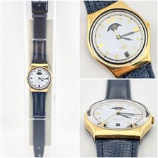 Swatch Gent C.E.O. GX709 1992 Moonphase NOS Vintage Swiss Quartz Watch