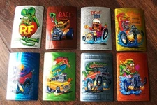 Ed Roth Rat Fink Monster Hot Rod Trading Cards Stickers Lot of 8 Drag Nut Race