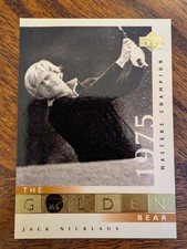 JACK NICKLAUS 2001 Upper Deck THE GOLDEN BEAR 1975 MASTERS CHAMPION  #118