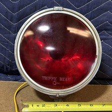 Vintage Trippe Beam C328 Red Double Flashing Emergency Vehicle Light Working Vintage Trippe Beam C328 Red Double Flashing Emergency Vehicle Light Working