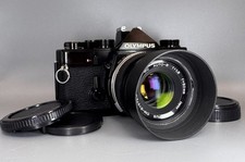 N MINT Olympus OM-1 Film Camera Zuiko MC Auto-S 50mm f/1.8 Lens From Japan